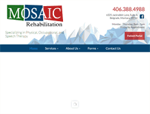 Tablet Screenshot of mosaicrehabmt.com